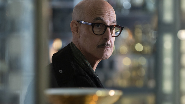 Stanley Tucci looking dapper as Roger Cavendish in Masterplan