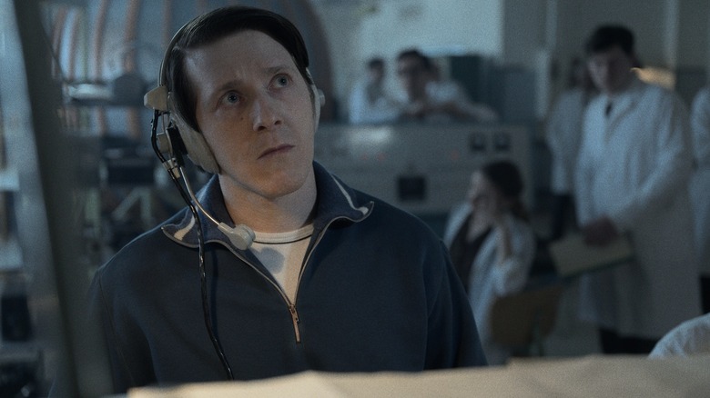 Valya Mironov looking quite guilty as he's been a mole the entire time in Star City