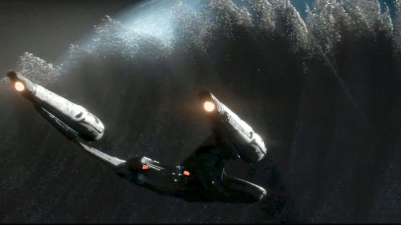 Star Trek Beyond USS Franklin vs Swarm Ship