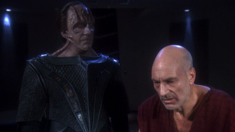 Gul Madad and Hagarde Picard Captain on Star Trik: The next generation