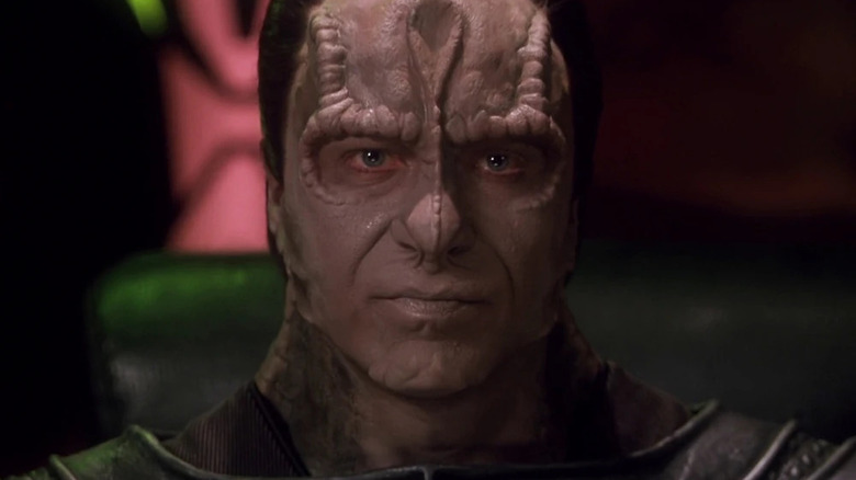 A closeup of Damar on Star Trek: Deep Space Nine