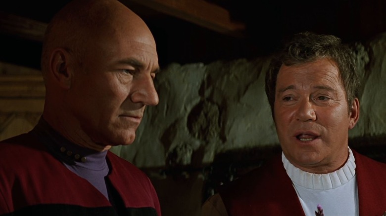 Star Trek: Generations Kirk and Picard