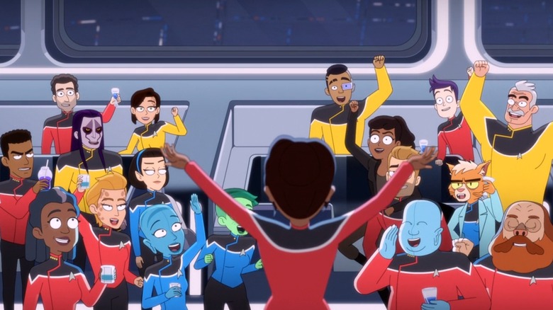 The California Class crews of Star Trek Lower Decks