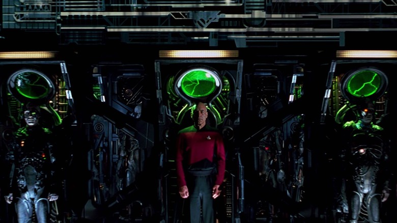 Picard among the Borg in Star Trek: First Contact