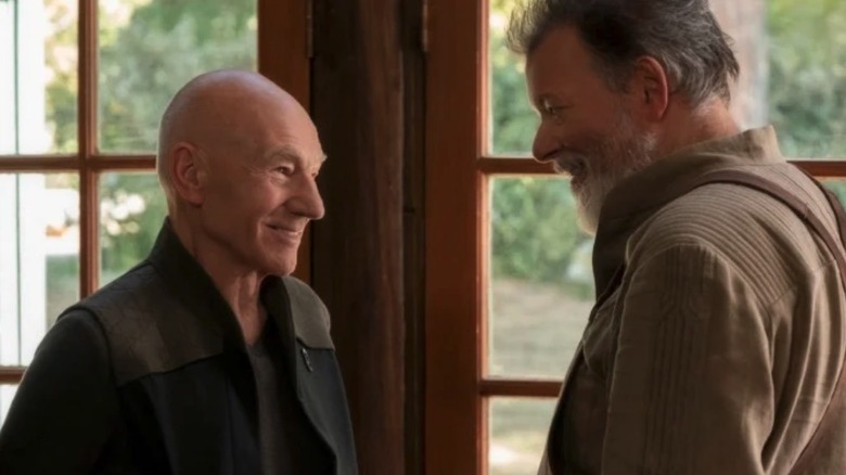 Patrick Stewart and Jonathan Frakes in Star Trek Picard