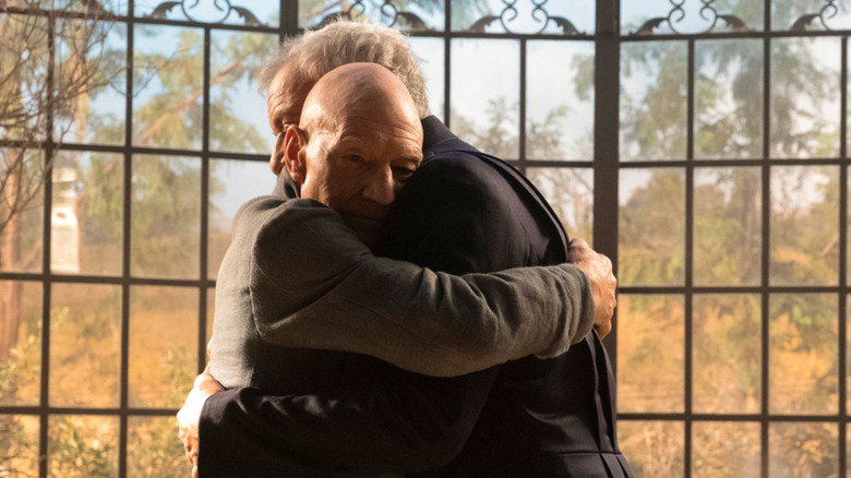 Patrick Stewart and John de Lancie in Star Trek: Picard Season 2