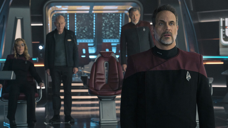 Shaw, Picard, Seven, Riker on Star Trek: Picard