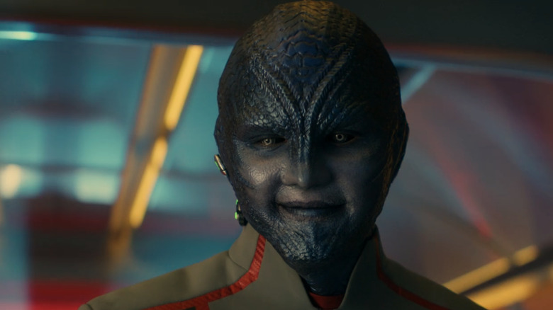 George Hawkins as Darem in his aquatic natural form on Star Trek: Starfleet Academy
