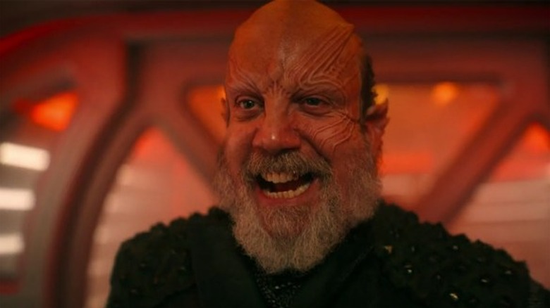 Nus Braka looking pleased in Star Trek: Starfleet Academy
