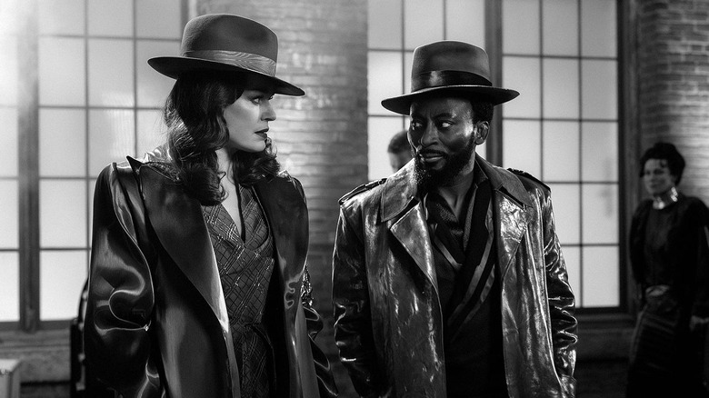 Number One and M'Benga in a very Casablanca planet in Star Trek: Strange New Worlds