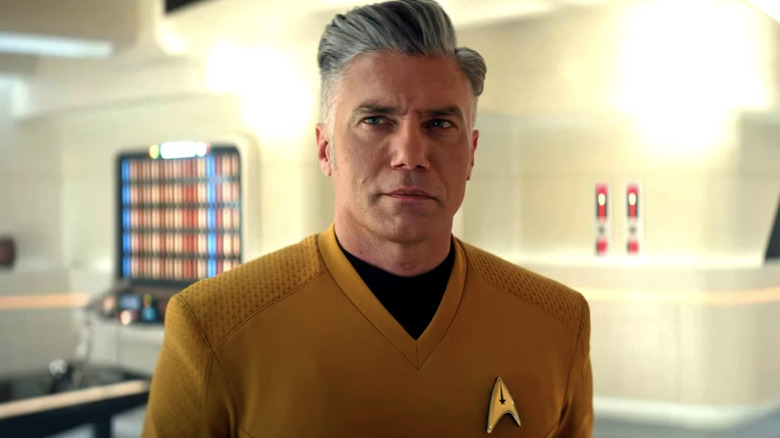 Anson Mount as Captain Christopher Pike in Star Trek: Strange New Worlds