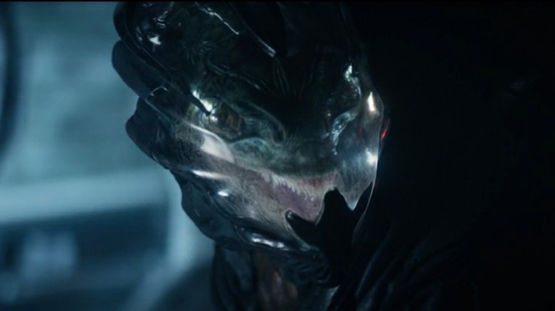 Gorn wearing a helmet in Star Trek: Strange New Worlds