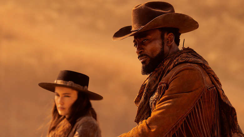 La'An Noonien-Singh and Dr. M'Benga wearing cowboy gear in Star Trek: Strange New Worlds