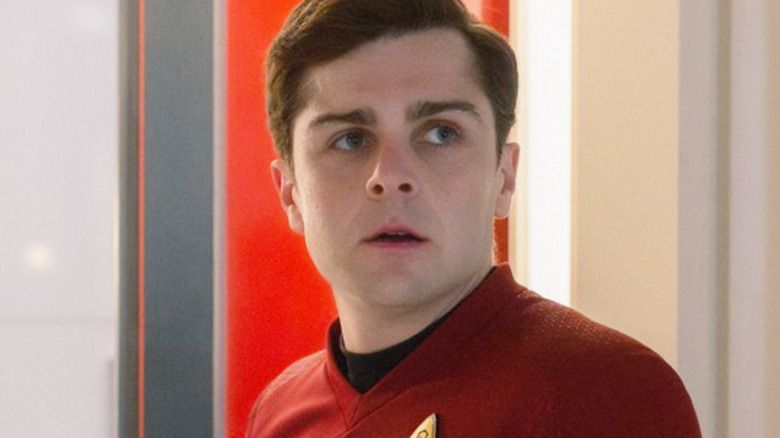Scotty looking worried in Star Trek: Strange New Worlds