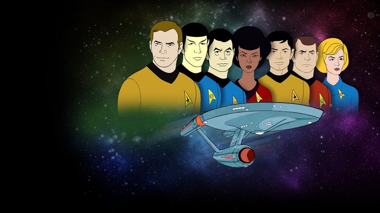 Star Trek The Animated Series Poster Kirk Spock Bones Uhura Sulu Scotty Chapel