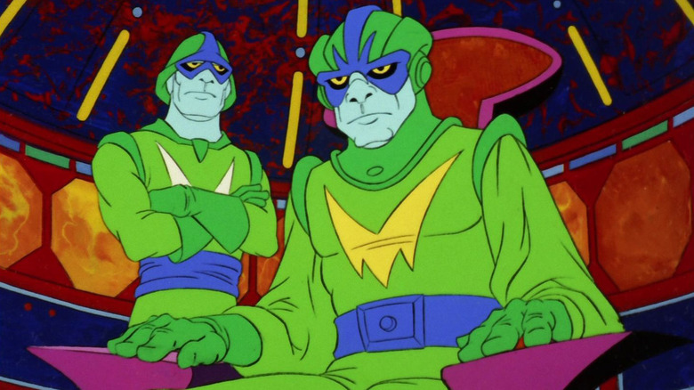 Two Orions aboard their ship on Star Trek: The Animated Series