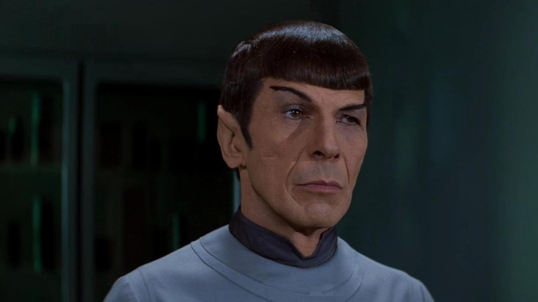 Leonard Nimoy as Spock raising an eyebrow in Star Trek: The Motion Picture