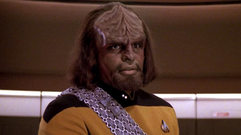 Michael Dorn as Lieutenant Worf on Star Trek: The Next Generation