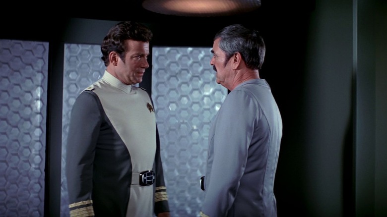 Admiral Kirk and Scotty talking in Star Trek: The Motion Picture