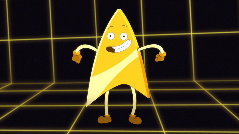 Badgey on the holodeck on Star Trek: Lower Decks