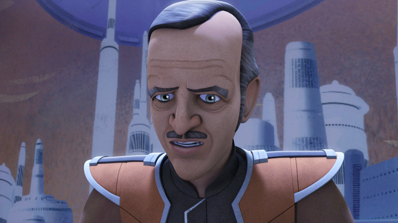 Gall Trayvis looking worried on Star Wars Rebels