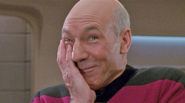 Captain Picard Laughing
