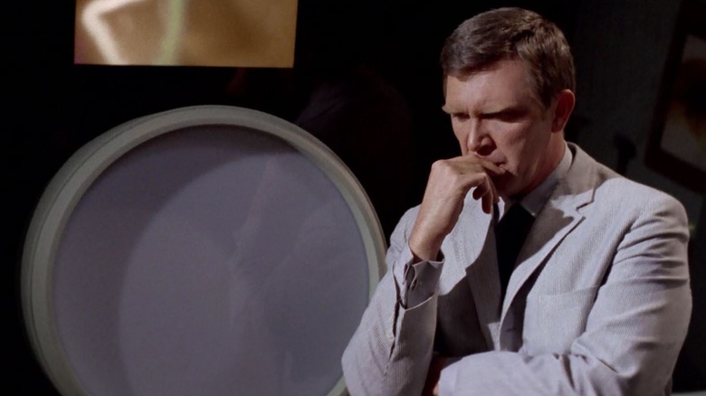 Gary Seven looking pensive on Star Trek
