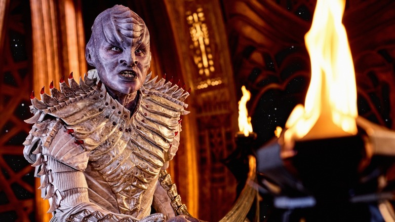L'Rell in an elaborate chamber on Star Trek: Discovery