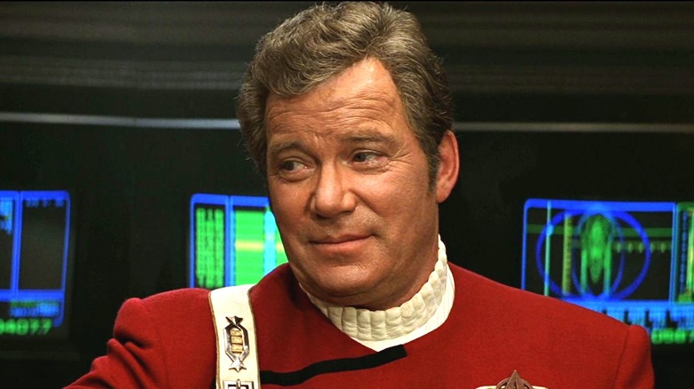 Admiral Kirk on the Enterprise-B in Star Trek: Generations