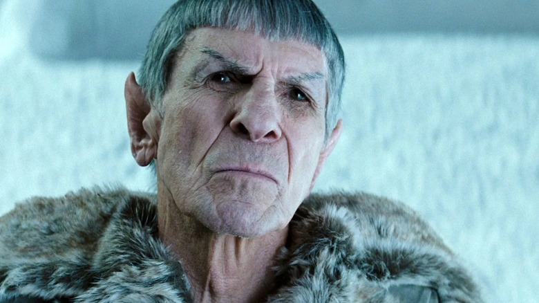 Leonard Nimoy is a touch frosty as Spock in Star Trek