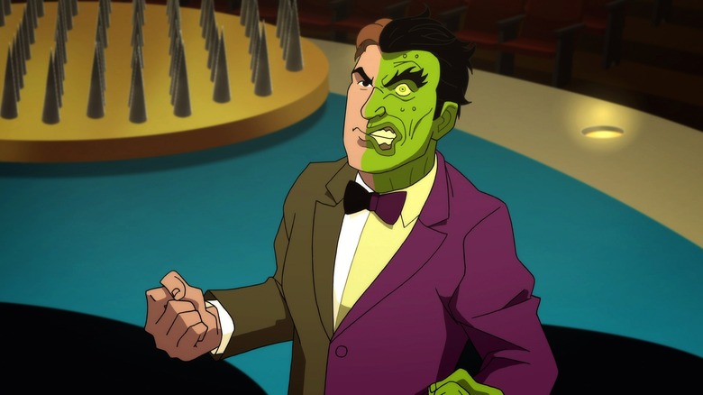 Two sides in front of some nails in Batman for both sides