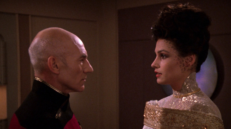 Star Trek The Next Generation Patrick Stewart Captain Picard Famke Janssen