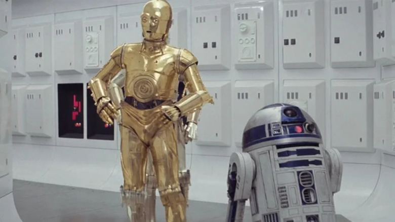C-3PO and R2-D2 in Star Wars