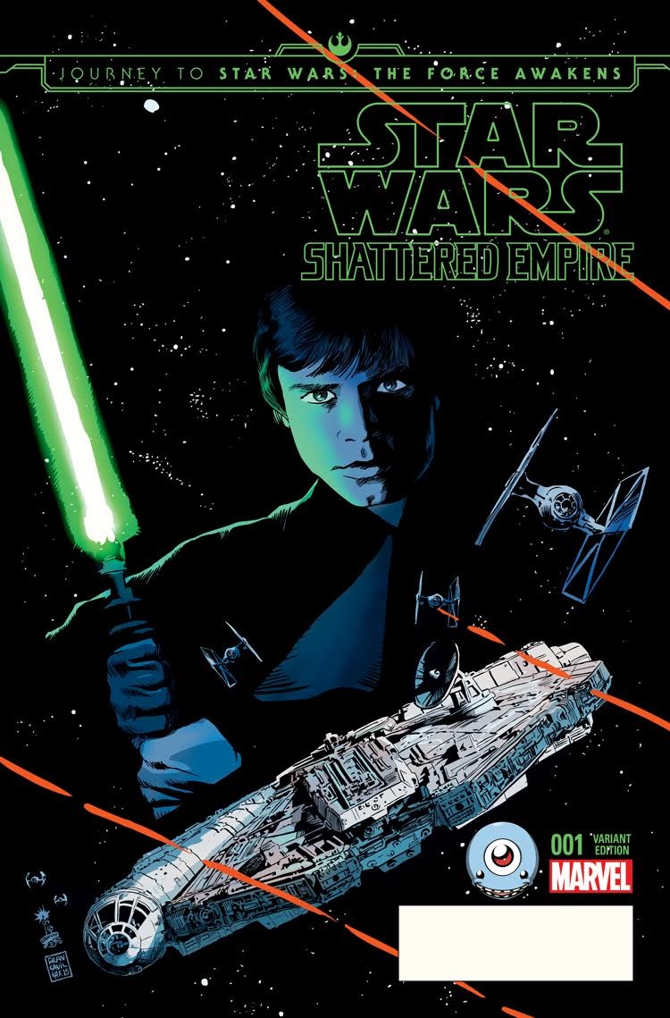 Journey To Star Wars: The Force Awakens: Shattered Empire variant cover by Francesco Francavilla, for Third Eye Comics.