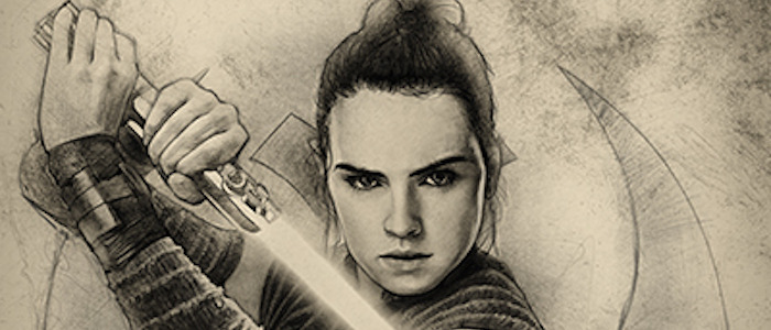 star wars celebration badge art rey