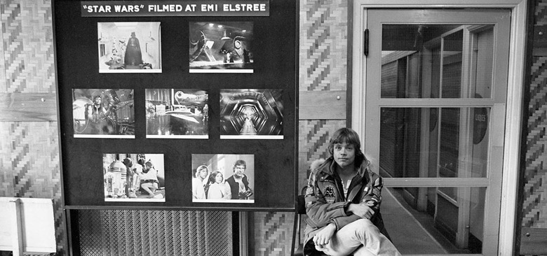 Mark Hamill on Star Wars Empire Strikes Back set