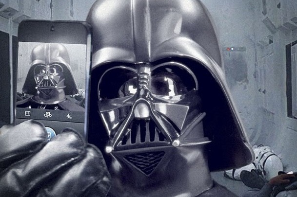 Darth Vader Instagram selfie