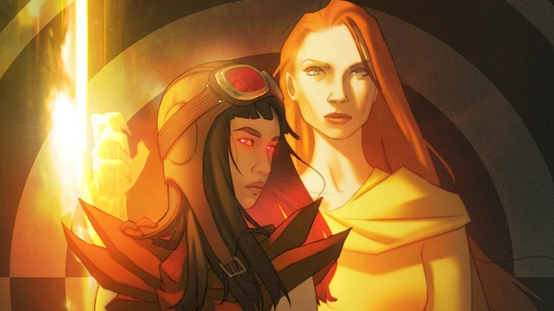 Doctor Aphra and Domina Tagge on the cover of Star Wars: Doctor Aphra #28