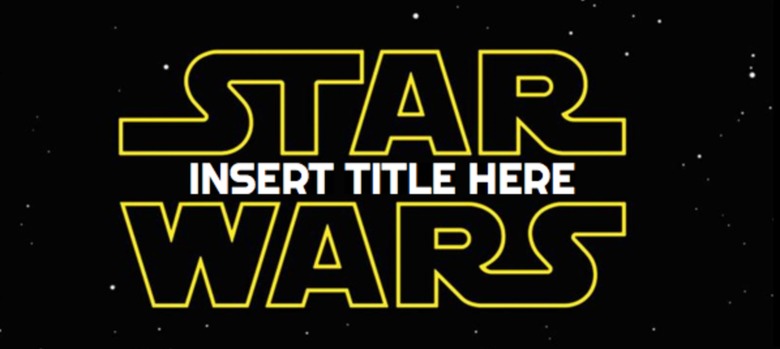 Star Wars Episode 8 title