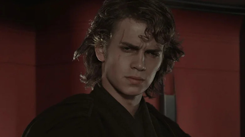 Anakin Skywalker (Hayden Christensen) glares sullenly in Star Wars: Episode III - Revenge of the Sith