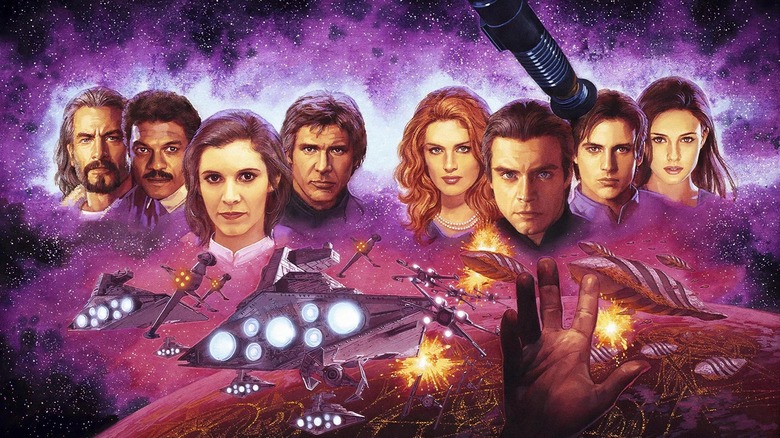 Artwork of various characters from the Star Wars Legends books New Jedi Order