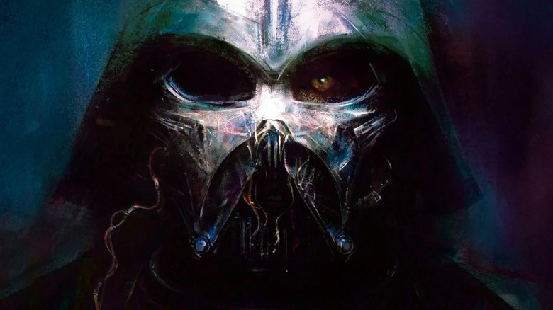 Darth Vader's smoking mastk on the cover of Star Wars: Master of Evil
