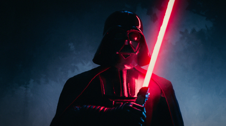 Vader igniting his lightsaber like he's Jason Voorhees picking up his machete in Maul - Shadow Lord