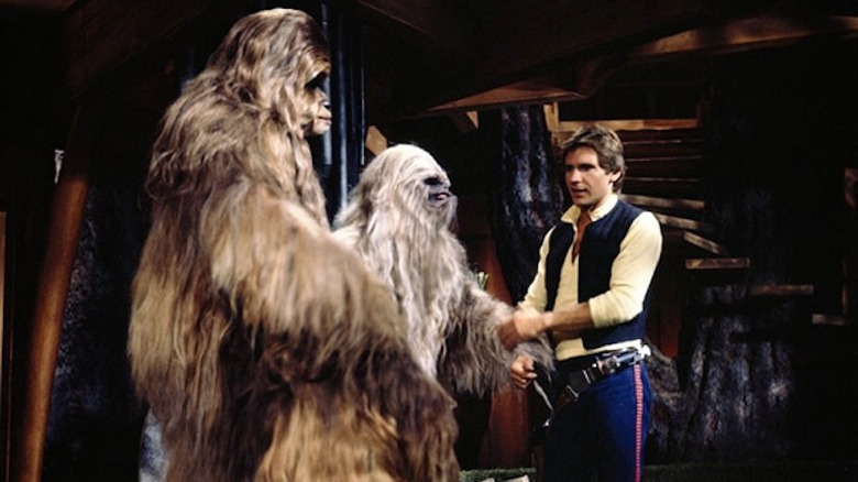 Chewie and Han in the Star Wars Holiday Special