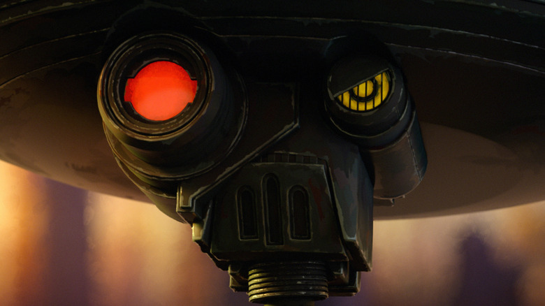 David W. Collins as Spybot looking wicked in Star Wars: Maul - Shadow Lord