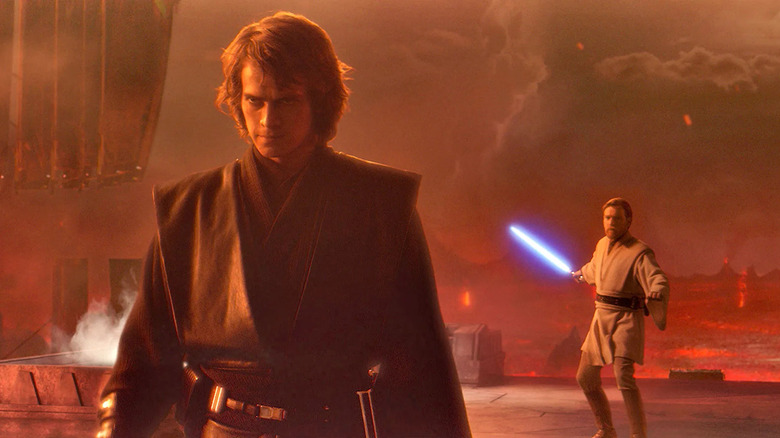 Hayden Christensen and Ewan McGregor in Revenge of the Sith