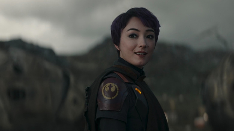 Sabine smiling in Ahsoka