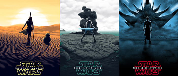 Star Wars sequel trilogy posters