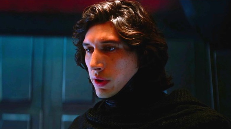 Ben Solo, unmasked as Kylo Ren, on Starkiller Base in The Force Awakens