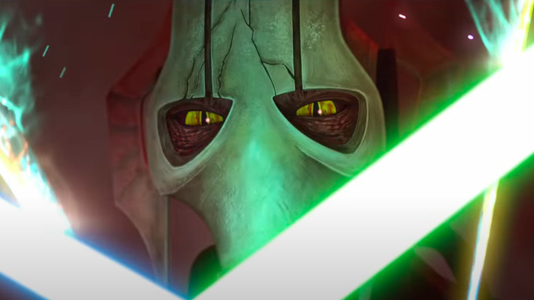 General Grievous fighting with lightsabers in Star Wars: Tales of the Empire